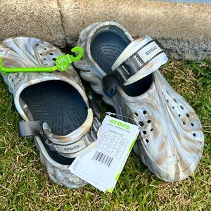 Crocs echo marbled clog shoes slides m4/w6 4 6 new marble